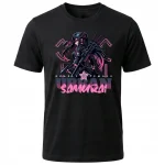 Koszulka Tshirt czarna 100% Bawełna Japonia Tokyo Anime Manga Samurai - obrazek 2