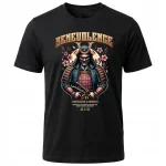 Koszulka Tshirt czarna 100% Bawełna Japonia Tokyo Samuraj Bushido - obrazek 2
