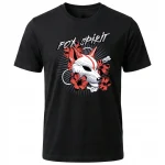 Koszulka Tshirt czarna 100% Bawełna Japonia Tokyo Kitsune Lis Maska Duch - obrazek 2