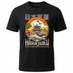Koszulka Tshirt czarna 100% Bawełna Japonia Tokyo Harajuku Sakura Zen - obrazek 2
