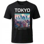 Koszulka Tshirt czarna 100% Bawełna Japonia Tokyo Anime Streetwear - obrazek 2
