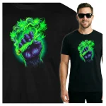 KOSZULKA MĘSKA PSYCHODELICZNA CANNABIS MARIHUANA NEON FESTIWAL KONOPIE