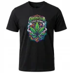KOSZULKA MĘSKA PSYCHODELICZNA CANNABIS MARIHUANA NEON FESTIWAL KONOPIE - obrazek 2
