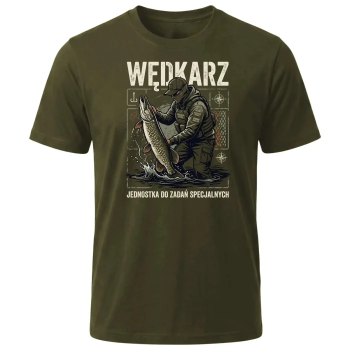 Koszulka Wędkarska Prezent dla Wędkarza Taty Dziadka Męża Faceta tshirt - obrazek 2