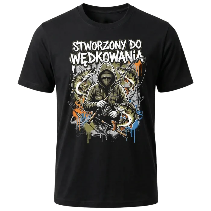 Koszulka Wędkarska Prezent dla Wędkarza Taty Dziadka Męża Faceta tshirt - obrazek 2