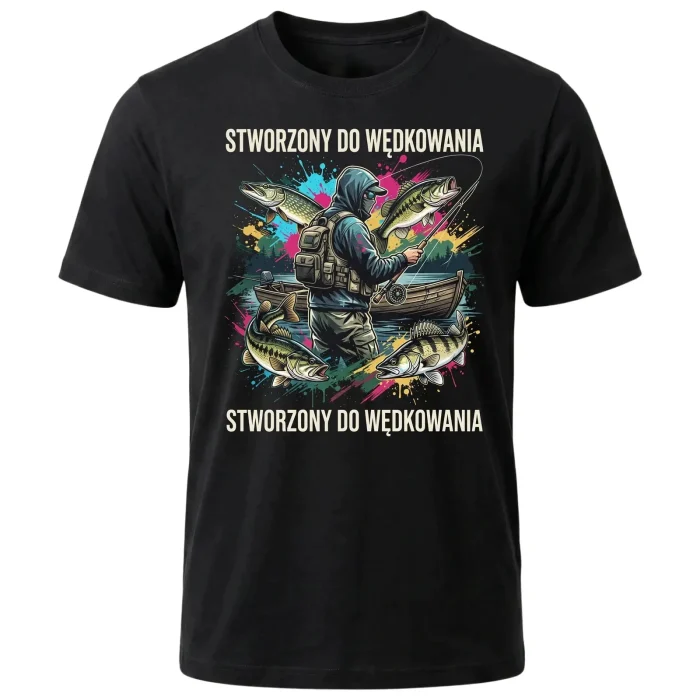 Koszulka Wędkarska Prezent dla Wędkarza Taty Dziadka Męża Faceta tshirt - obrazek 2